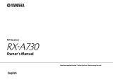 Yamaha RX-A730 Owner's manual