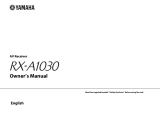 Yamaha RX-A1030 User manual