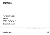 Yamaha RX-A660 Owner's manual