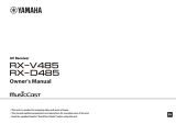 Yamaha RX-V485 Owner's manual