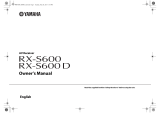 Yamaha RX-S600D User manual