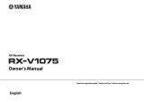 Yamaha RX-V1075 Owner's manual
