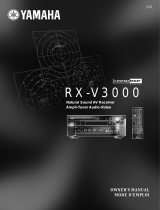 Yamaha RX-V3000GL User manual