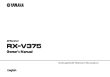 Yamaha RX-V375 Owner's manual
