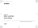 Yamaha RX-V379 Owner's manual