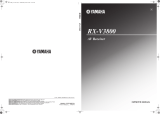 Yamaha RX-V3800 Owner's manual