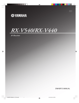Yamaha RX-V540 User manual