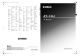 Yamaha RX-V463 Owner's manual