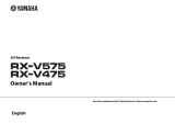 Yamaha RX-V475 User manual