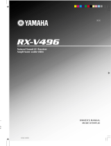 Yamaha RX-V496 User manual