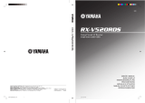 Yamaha RX-V520RDS User manual