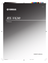 Yamaha RX-V630 User manual