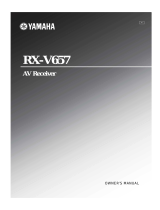 Yamaha RX-V657 Owner's manual