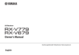 Yamaha RX-V779 Owner's manual