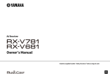 Yamaha RX-V781 Owner's manual