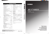 Yamaha RX-V740RDS Owner's manual