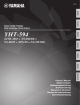 Yamaha YHT-594 Owner's manual