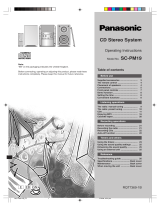 Panasonic SCPM19 User manual