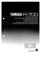 Yamaha R-700 Owner's manual