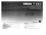Yamaha T-80 Owner's manual