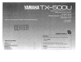Yamaha TX-500U Owner's manual