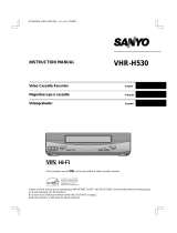 Sanyo VHR-H530 User manual