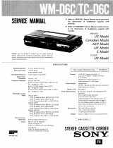 Sony WM-D6C User manual