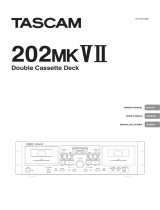 Tascam 202 MKVII User manual