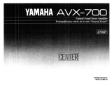 Yamaha AVX-700 Owner's manual