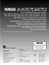 Yamaha AX-470 User manual