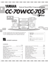 Yamaha cc 70 User manual