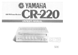 Yamaha CR-220 Owner's manual