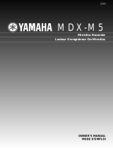 Yamaha MDX-M5 Owner's manual