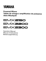 Yamaha EMX2150 Owner's manual