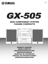 Yamaha GX-505 Owner's manual