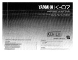Yamaha K-07 Owner's manual