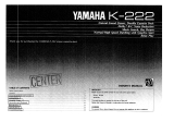 Yamaha K-222 Owner's manual
