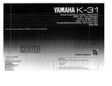 Yamaha K-31 Owner's manual