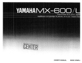 Yamaha MX-600 Owner's manual