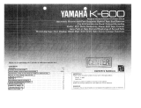 Yamaha K-600 Owner's manual