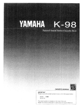Yamaha K-98 Owner's manual