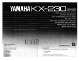 Yamaha KX-230 Owner's manual