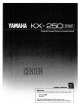 Yamaha KX-250 Owner's manual