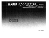 Yamaha KX-300U Owner's manual