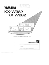 Yamaha KX-W382 Owner's manual