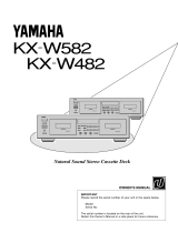 Yamaha KX W582 User manual
