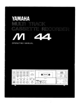 Yamaha MT44 Owner's manual