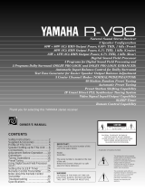 Yamaha R-V98 User manual