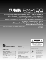 Yamaha RX-460 User manual