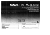 Yamaha RX-530 Owner's manual